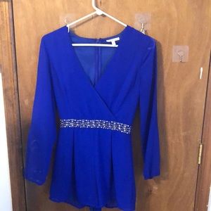 Charlotte Russe royal blue romper